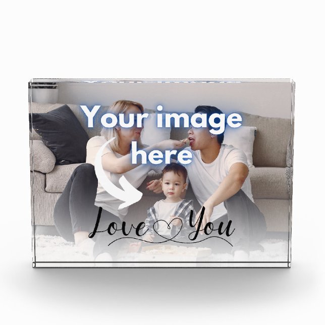 Love you Family Keepsake Photo Template (Front)