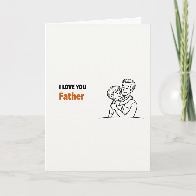 Love You Father Art Card (Front)
