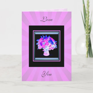 Love You Floral Card