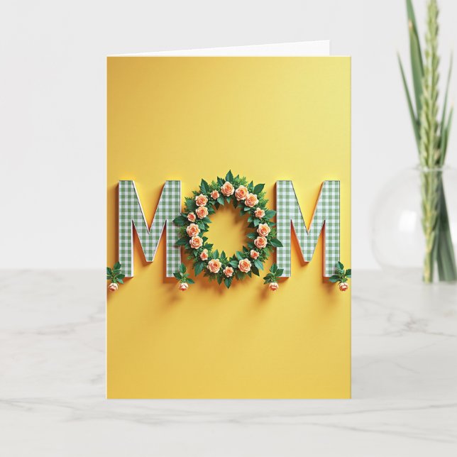 Love You Floral Letter Card (Front)