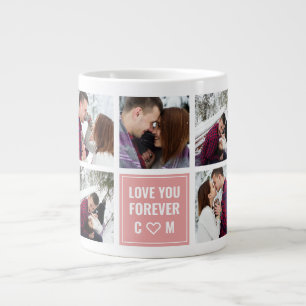 Love You Forever Couples Custom Photo Giant Coffee Mug