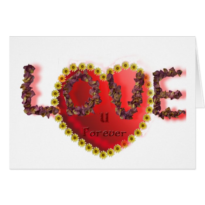 Love you forever daisy rose greeting card