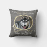 Love You Forever Dog Memorial Keepsake Throw Pillow at Zazzle
