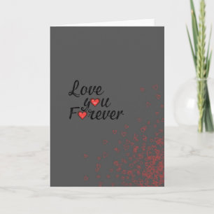 Love You Forever Heart Art Card