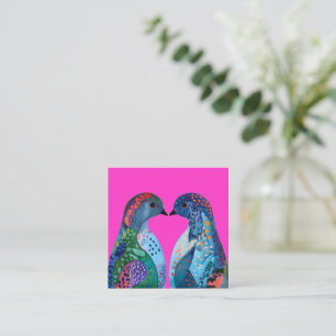 “Love You Forever” - Love’s Gentle Embrace  Square Business Card