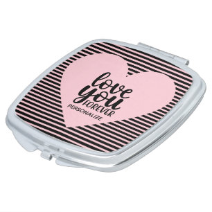 Love You Forever Personalized Compact Mirror