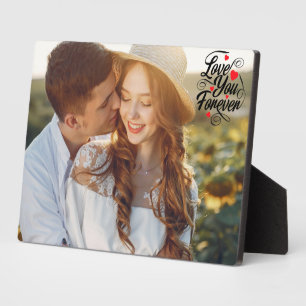 Love You Forever Personalized Couple Photo Plaque