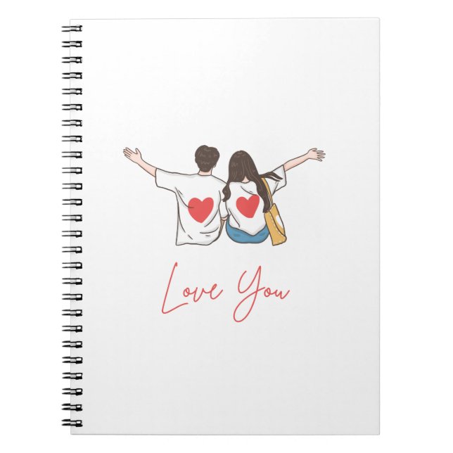 ❤️ Love You Forever - Personalized Spiral Photo No Notebook (Front)