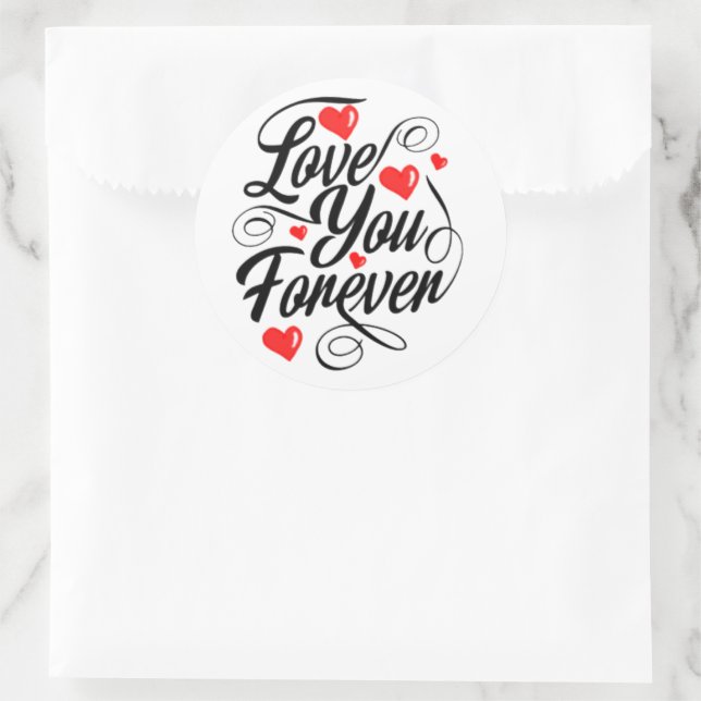 love you forever Sticker (Bag)