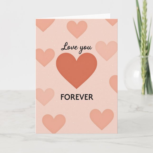 Love You Forever Valentine Card (Front)
