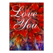 Love You Fractal Card (Front)