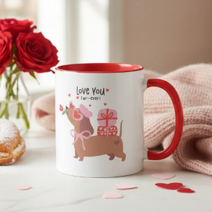 Love You Fur-Ever Cute French Dachshund Dog Mug