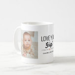 Love You Gigi Birthday Custom Photo Coffee Mug<br><div class="desc">Elegant love you gigi photo mug. Easily personalize this custom mug with your photos to create a unique photo gift for your grandma.</div>
