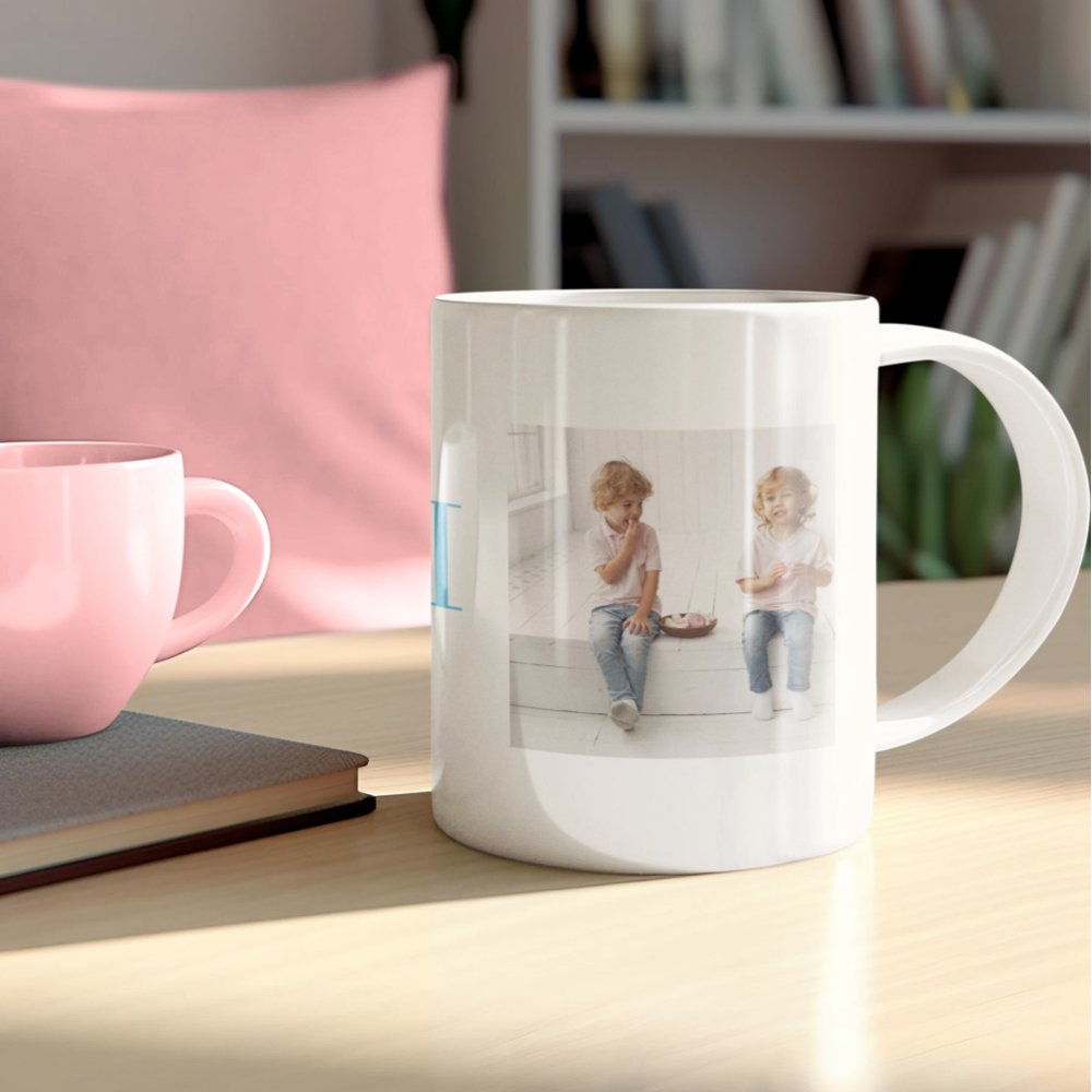 Love You Gigi Two Photo Custom Collage Coffee Mug