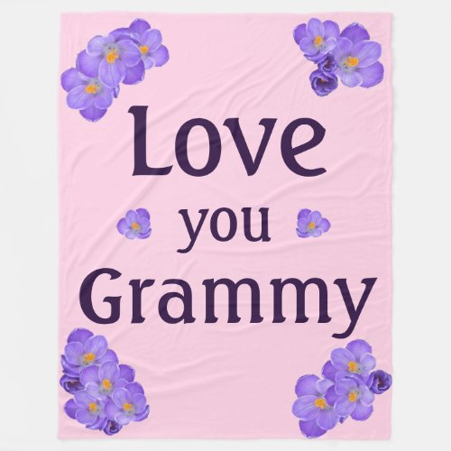 Love You Grammy Fleece Blanket