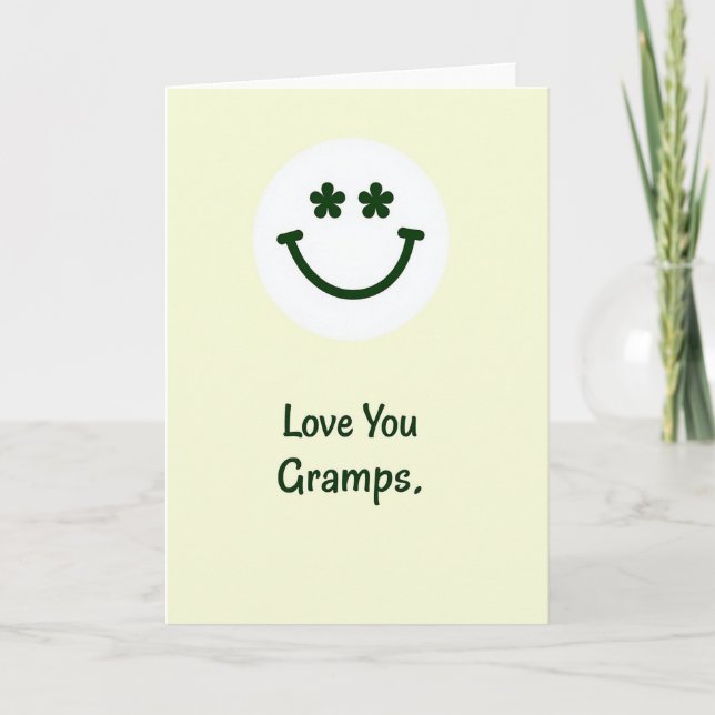 Love You Gramps Greeting Card (Front)