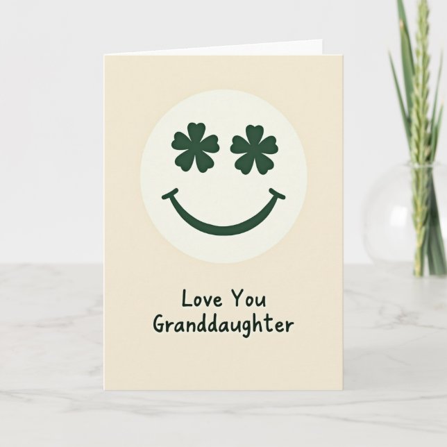 Love You Granddaughter Card (Front)