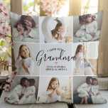 Love You Grandma 16-Photo Throw Pillow<br><div class="desc">Custom photo collage gift for grandma pillow, the perfect way to celebrate treasured family moments in a warm and heartfelt keepsake. This personalized throw pillow features a stylish grid layout with eight custom photo slots on the front and an additional eight photo spaces on the back, offering a full sixteen-photo...</div>