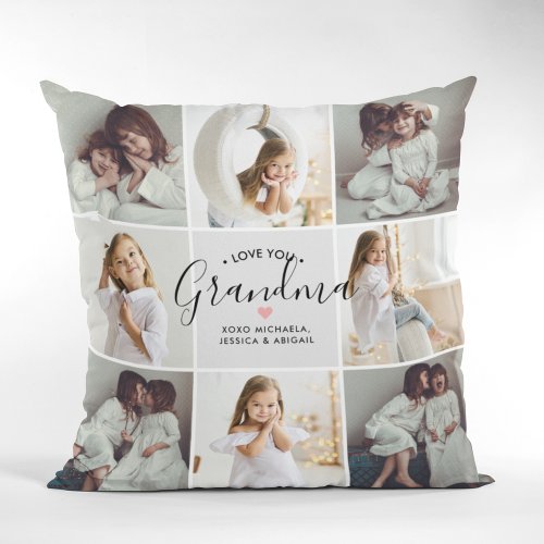 Love You Grandma 16_Photo Throw Pillow