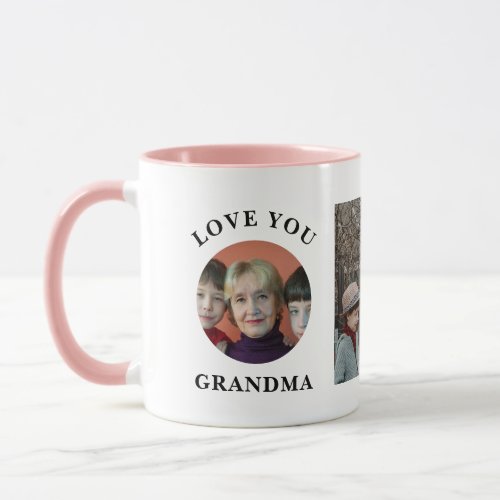 Love You Grandma Abuela Nana Nonna Family Photo Mug