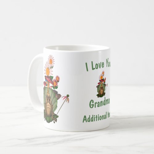Love You Grandma Frog Princess Personalized  Coffee Mug