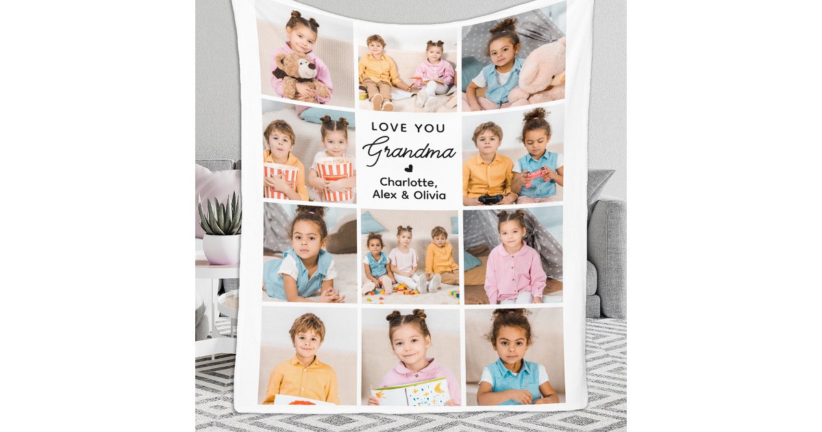 Forever Loving You - Family Personalized Custom Blanket - Gift For Mom, Grandma