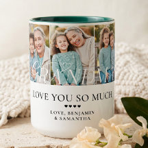 Love You Grandma Personalized 5 Photo Collage Gift