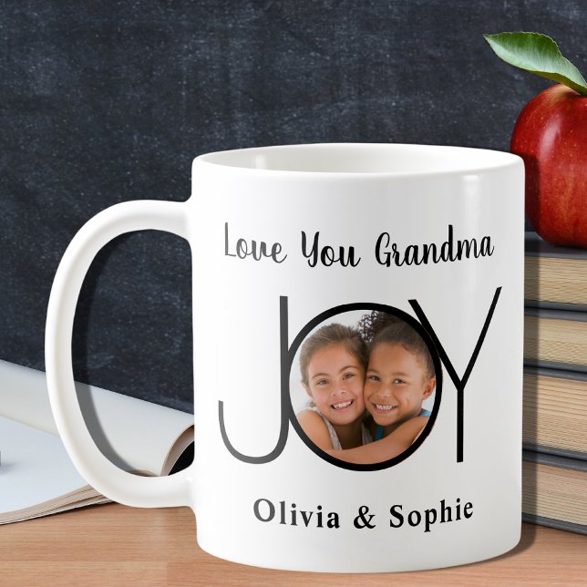 Love You Grandma Personalized Photo Coffee Mug (Creator Uploaded)