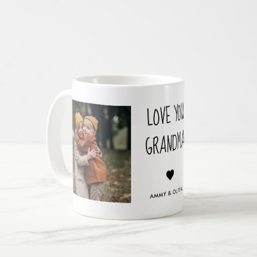 love You Grandma Photo Coffee Mug