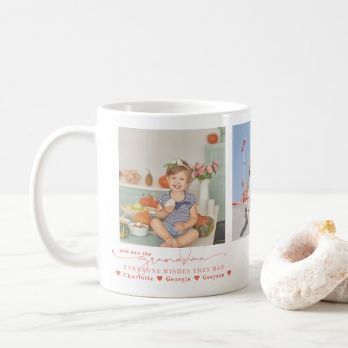 Love You Grandma  Three Photo Collage Coffee Mug