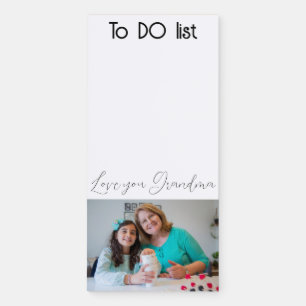 Love you GRANDMA To DO list Photo Magnetic Notepad
