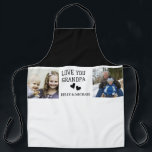 Love You, Grandpa | Modern Collage Photo Apron<br><div class="desc">Give Grandpa a gift he’ll love with this personalized "Love You, Grandpa" apron! Featuring a modern collage design, this custom apron lets you add your favorite photos to create a heartfelt and practical gift. Perfect for grilling, cooking, or baking, this thoughtful present is great for birthdays, Father's Day, or just...</div>