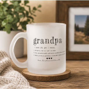 Love You Grandpa Mug Two Photo Handwritten Coffee