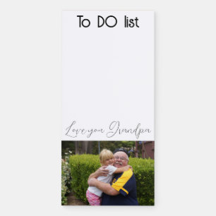 Love you GRANDPA To DO list Photo Magnetic Notepad
