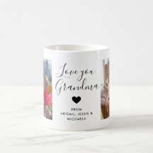 Love You Grandpa | Two Photo Handwritten Text