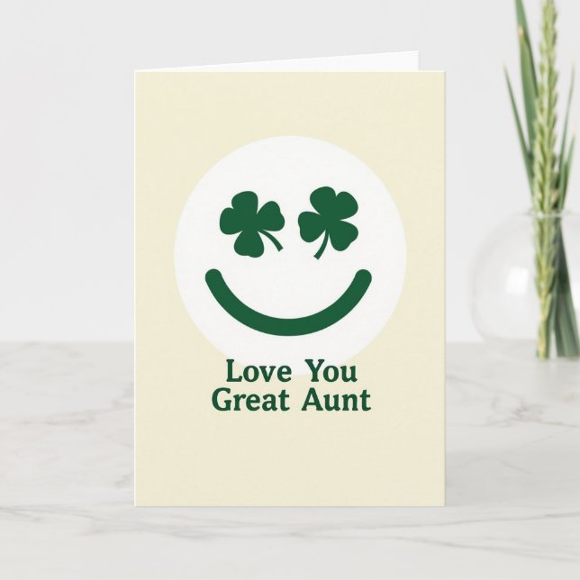 Love You Great Aunt Card (Front)