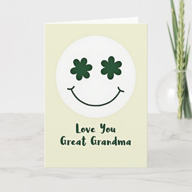 Love You Great Grandma Card (Front)