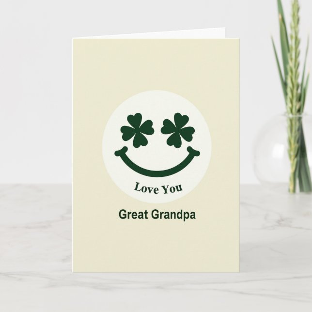 Love You Great Grandpa Card (Front)