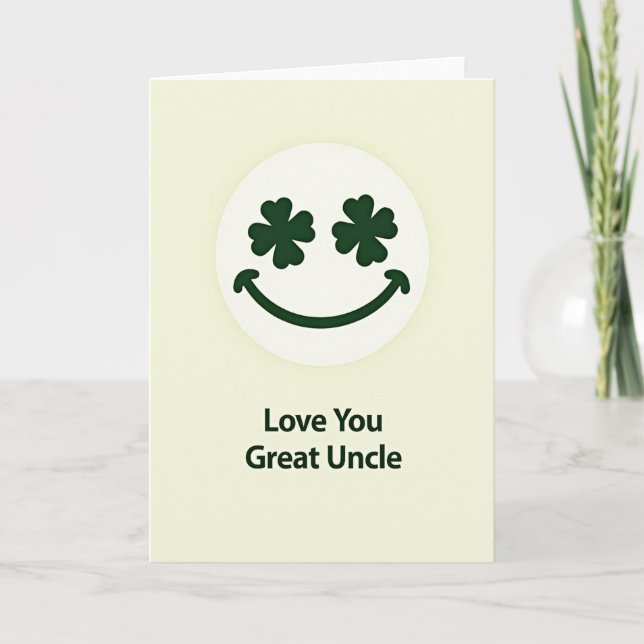 Love You Great Uncle Card (Front)