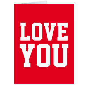 LOVE YOU HAPPY BIRTHDAY HUGE BIGGEST GREETING Card
