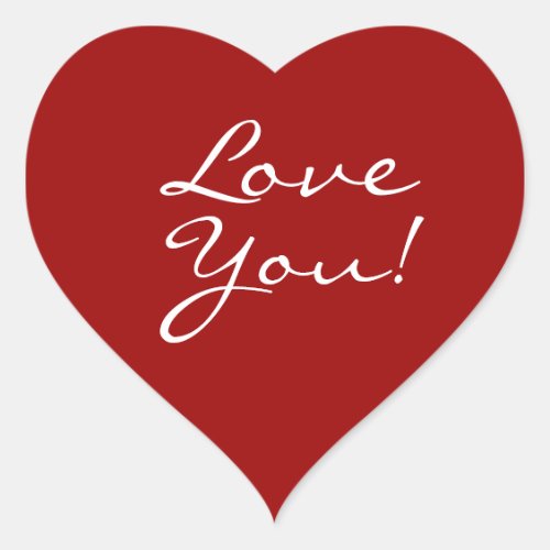 Love You Heart Heart Sticker