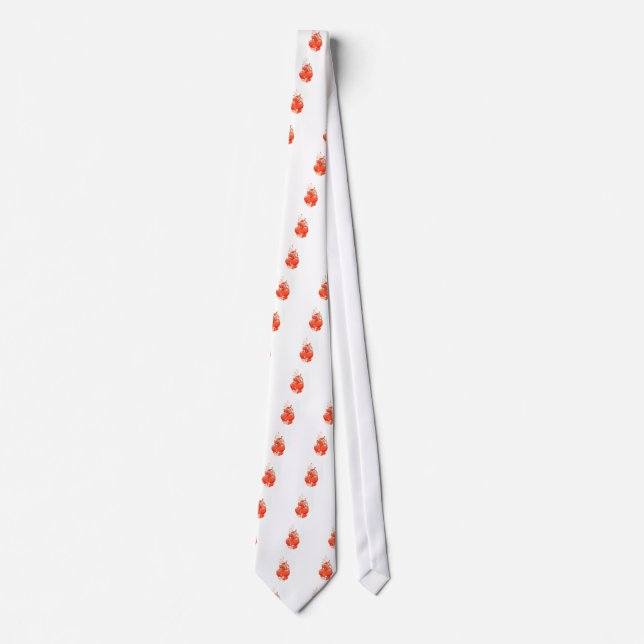 Love you heart valentine romantic love neck tie (Front)