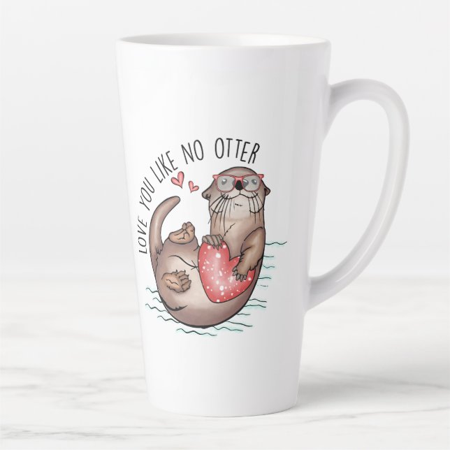 Love You Humor  Latte Mug (Right)