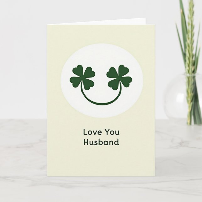 Love You Husband Lucky Card (Front)