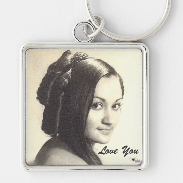 Love You Key Chain-Customize Keychain (Front)