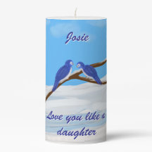 Love You Like a Daughter Candle