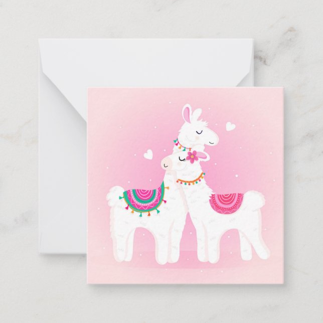 Love You Llama Note Card (Front)