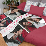 Love You Lots 5 Photo Fleece Blanket<br><div class="desc">Show your special someone how much you care with this one-of-a-kind Valentine's Day gift. Our Love You Lots Photo Fleece Blanket features your favorite 5 photos printed in vibrant colors on a luxurious, soft fleece material. You can display photos of special moments you both have shared, making this a unique...</div>