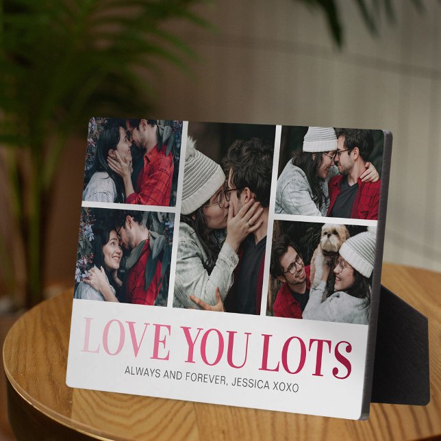 Love You Lots 5 Photo Plaque (Creator Uploaded)