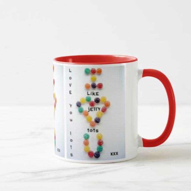 Love You Lots like Jelly Tots birthday christmas Mug (Right)